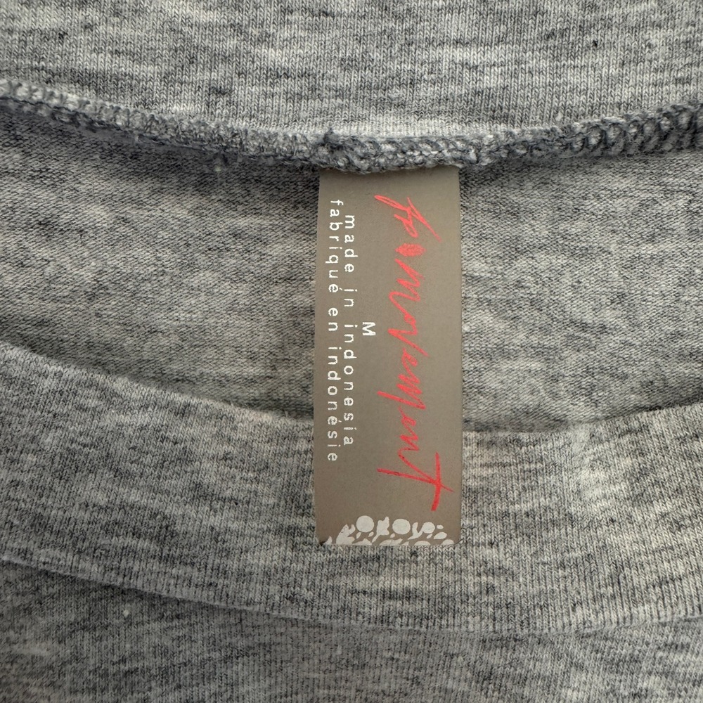 Free People Movement Hot Shot Interval Cut Out Jumpsuit Medium Grey Athleisure - Picture 10 of 12